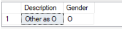 Select char where = 'o'