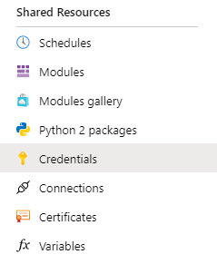 Add Credential To Azure Automation