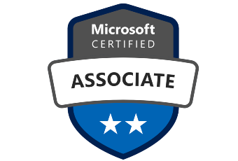 Microsoft certified associate badge small